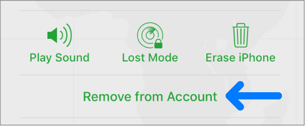 Remove Fom Account on icloud.com