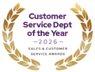 Customer Service Dept of the Year 2026 Sales & Customer Service Award